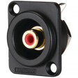 ACJB-RED RCA Panel-mount socket black