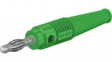 64.9199-25 In-Line Test Plug 4mm Green 32A 30V Nickel-Plated
