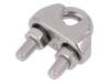 ZLK-5-A4, Rope clamp wire; acid resistant steel A4; for rope; Orope: 5mm, KRAFTBERG