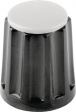 330.3 Plastic rotary knob without line black 11.8 mm