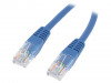 52318 Patch cord; U/UTP; 5e; однопров; CCA; PE; синий; 1,8м; 26AWG