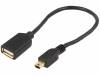 84193 Кабель; USB 2.0; гнездо USB A, вилка mini USB B; позолота; 0,2м