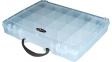 RND 550-00119 Assortment Box, 21, transparent 325 x 255 x 56 mm, Polypropylene