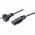 PB-413-07-S Mains cable Plug unearthed CEE 7/17-Plug C18-Socket 2 m