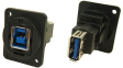 CP30206N USB Adapter in XLR Housing 1 x USB 3.0 B, 1 x USB 3.0 A