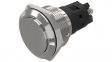 82-6162.2000 Pushbutton Switch, 1CO, Maintained Function, Silver