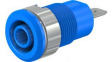 49.7044-23 Safety Socket 4mm Blue 24A 1kV Nickel-Plated