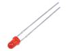 FYL-3014LRD1A, LED; 3мм; красный; 250мкд; 40°; Поверхность: выпуклая; Шаг:2,54мм, FORYARD