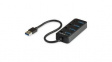 HB30A4AIB  USB Hub with Individual On / Off Switches, 4x USB A Socket - USB A Plug