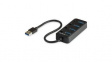 HB30A4AIB USB Hub with Individual On / Off Switches, 4x USB A Socket - USB A Plug