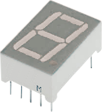 ELS511SYGWA/S530-E2, 7-segment LED-display Yellow / Green 14.22 mm THT, Everlight