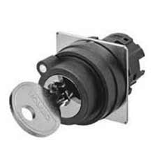 A22NZ-2MM-01AA, Головка для переключателя с ключом, двухпозиционная, металлическая, ключ вынимае, Omron