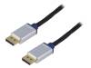 BDPM20, Кабель; вилка DisplayPort, с обеих сторон; 2м; черный, LOGILINK