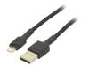 KABGC05 Кабель; USB 2.0; вилка Apple Lightning,вилка USB A; 1,2м; черный