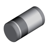 SA157 [1250 шт], Rect. diode DO-213AB 400 V PU=1250p., Diotec Semiconductor