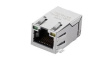 TMJ3011ABNL Industrial Connector, 10/100 Base-T, RJ45, Socket, Right Angle, Ports - 1, Conta