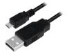 CU0058 Кабель; вилка USB A, вилка micro USB B; никелированные; 1м; 30AWG