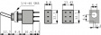 1B21-NF1STAE-Z Miniature Toggle Switch, On-On, Soldering Lugs