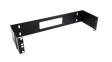 WALLMOUNTH2 19" Hinged Wall Mounting Bracket for Patch Panels 501x148x151mm Steel 2U Black