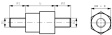 4S030070N-04 Spacer bolt 4 mm