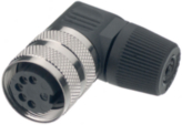 09 0136 70 03, Cable socket angled, 682 series 3-pole Poles 3 7 A 250 VAC/VDC, Binder