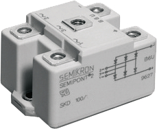 SKB60/16, Диодный мост; 1,6кВ; 60А; G17,SEMIPONT2; на провод, SEMIKRON