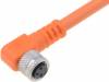 DOL-0803-W05M, Соединительный кабель; M8; PIN:3; угловой; 5м; вилка; 60ВAC; 4А, SICK