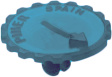 5371 BLUE Knurled knob for trimmer PT 15 blue