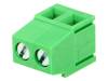 EBVA-02-D Клеммник; 5,08мм; угловой 90°; 1,5мм2; Контактные группы:2; 17,5А