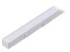 SMART16 B/U4 WH 1M SET STD Профиль для LED модулей; молочный; накладной; белый; L: 1м