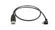 USBAUB50CMRA Charging Cable Right Angle USB-A Plug - USB Micro-B Plug 500mm USB 2.0 Black