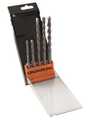 AV08012, SDS Drill Bit Set, Tungsten Carbide, 5 Pieces, C.K Tools (Carl Kammerling brand)