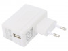 GSM12E05-USB, Блок питания: импульсный; 5ВDC; 2,4А; Вых: USB; 12Вт; Вилка: EU; 80%, MEAN WELL