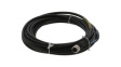 1200651978 Micro-Change (M12) Single-Ended Cordset 5 Poles Female (Straight) to Pigtail 0.34mm² Black PVC 5m