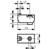 3781.7002, Stand, rear, metal, Mentor