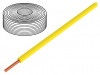 105-3-100 Провод; однопров; Cu; 1x0,20мм2; ПВХ; желтый; 60В; -10?85°C; 100м
