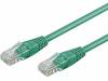 68612 Patch cord; U/UTP; 5e; многопров; CCA; ПВХ; зеленый; 0,25м