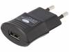 AC/DC-CL5/1USB, Блок питания: импульсный; 5ВDC; 1А; Вых: USB; 5Вт; Вилка: EU; 0?40°C, CELLEVIA BATTERIES