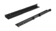 UNIRAILS1UB Server Rack Rails, Depth-Adjustable, Steel, 628mm, Black