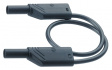 MLS WS 50/2,5 BLACK Safety test lead diam. 4 mm Black 50 cm 2.5 mm2 CAT II