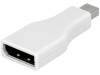 CV0039, Адаптер; гнездо DisplayPort, вилка mini DisplayPort; белый, LOGILINK