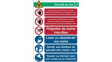 RND 605-00190 COVID-19 Reception, Safety Sign, French, 262x371mm, 1pcs