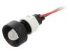 LW-D10-24AC/DC, Индикат.лампа: LED; вогнутый; 24ВDC; 24ВAC; Отв: O13мм; IP40, POLAM-ELTA