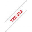 TZE-222 Label Tape 9 mm Red on White 8 m
