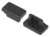 89100002, Заглушка для профилей LED; черный; ABS; Назначение: SLIM8, TOPMET