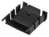 FK224SA2202, Радиатор: прессованный; TO218,TO220; черный; L:25,4мм; W:25мм, Fischer Elektronik
