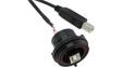 PX0844/B/0M50/B Гнездо; USB B; вилка USB B, гнездо USB B-спереди; USB Buccaneer