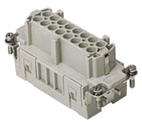 CSEF 16, CSE, 16 poles + earth, female insert, with female contacts, silver plated, ILME