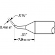 STTC-126 Soldering Tip Conical / 30? bent 390 °C