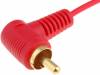 RCA-WT/RD Кабель; вилка угловая RCA, провода; 0,2м; красный